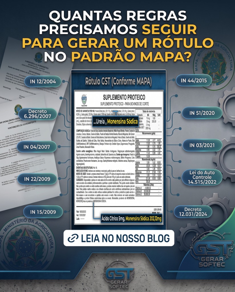Quantas regras precisamos seguir para gerar um rótulo no padrão MAPA?